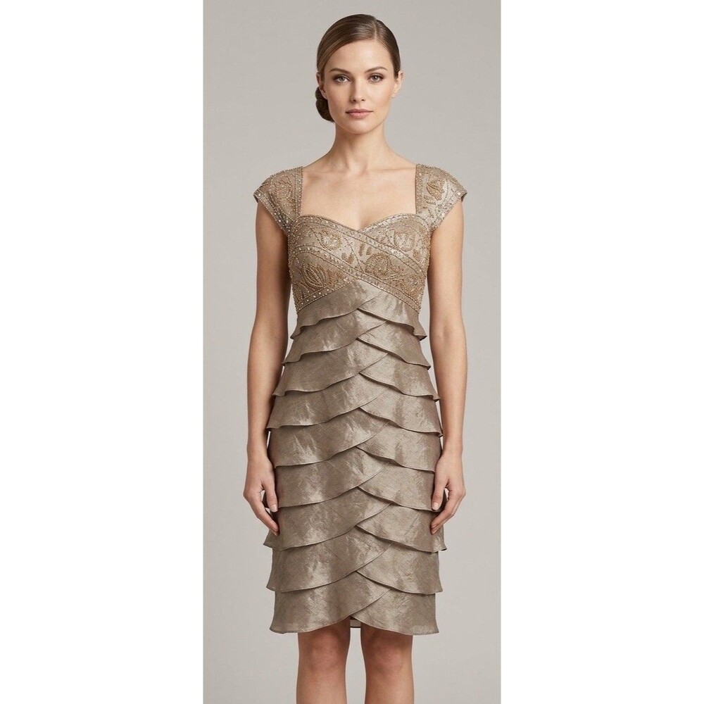 Ignite Evenings by Carol LinWomen's 4P, beaded & sequin top embellished